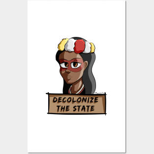 Decolonize the State - Huaorani Woman Posters and Art